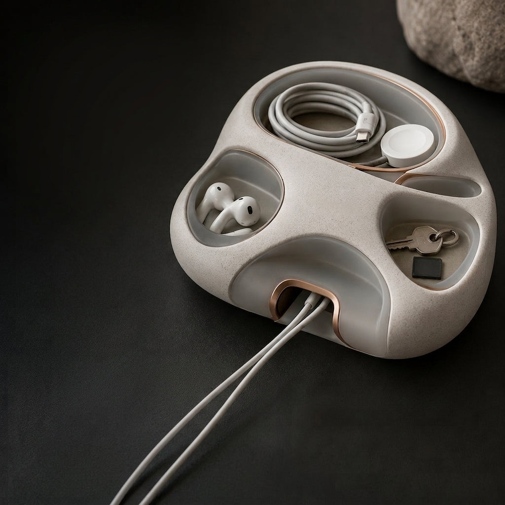 Amoyetil™ Drift Vault Cable Basin & Charging Organizer