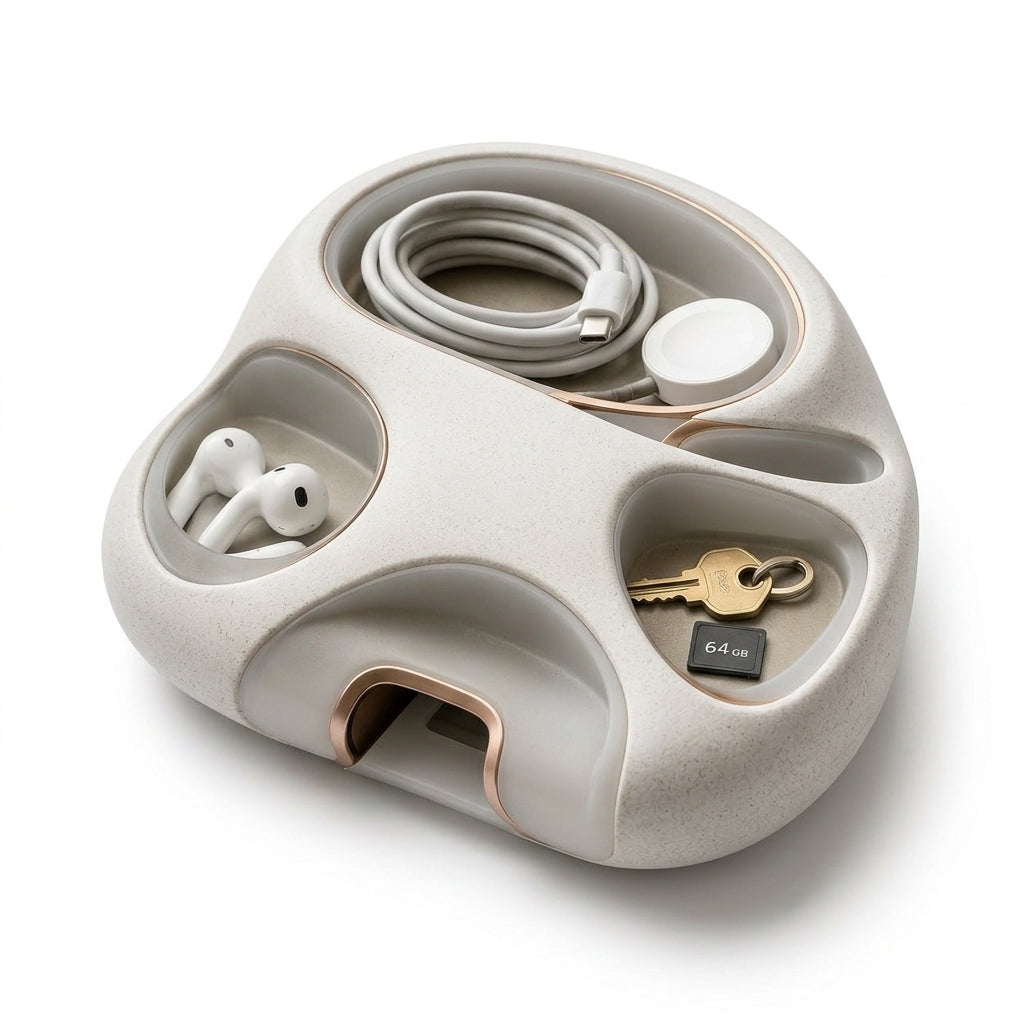 Amoyetil™ Drift Vault Cable Basin & Charging Organizer
