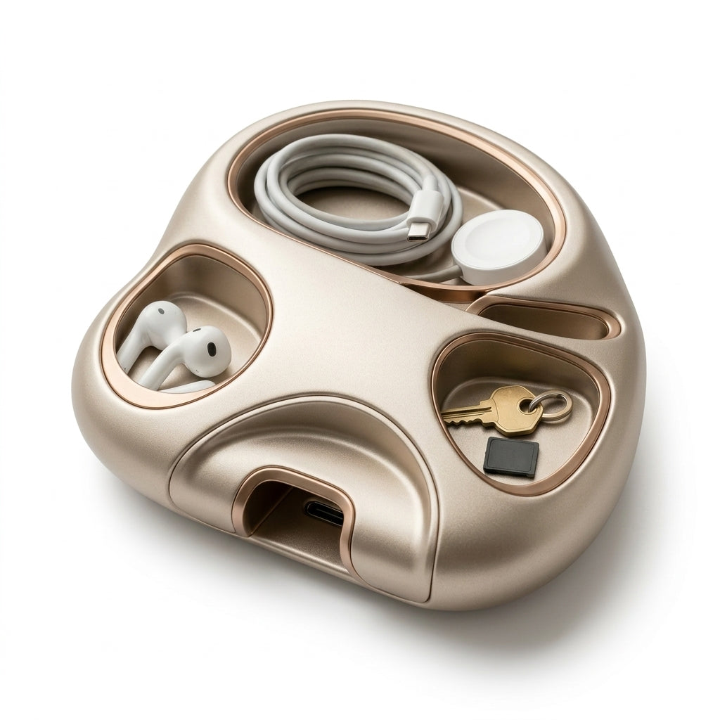 Amoyetil™ Drift Vault Cable Basin & Charging Organizer